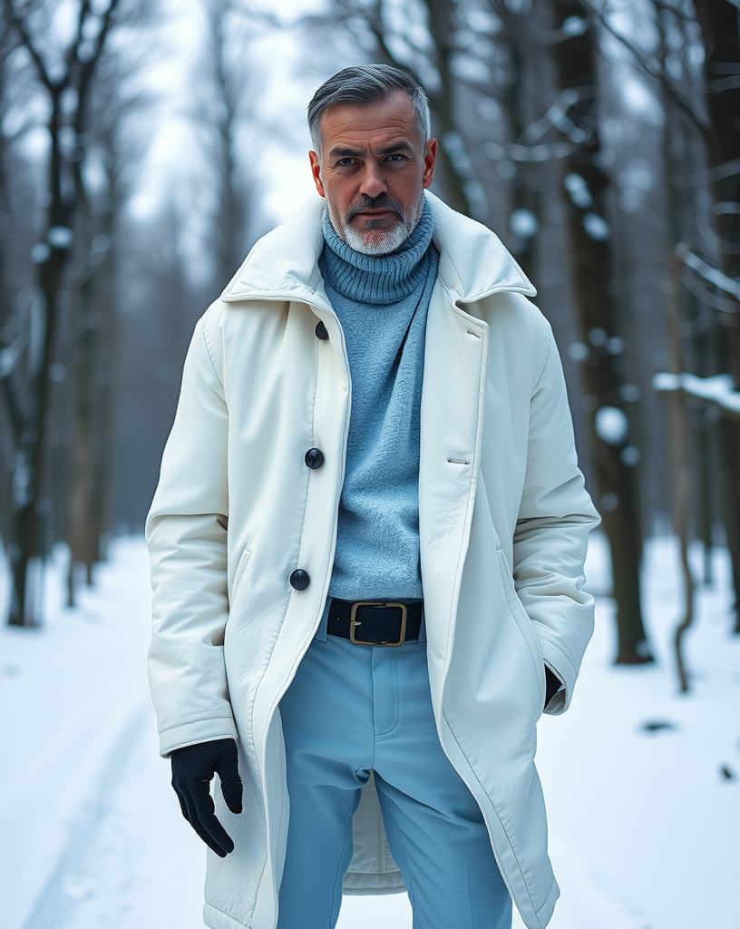 ai fashion photography designing men winter coat