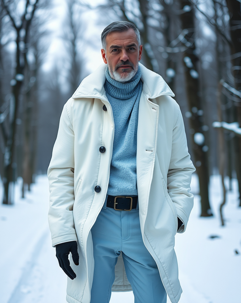 ai fashion photography designing men winter coat